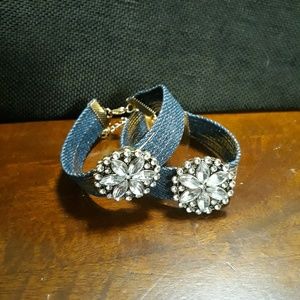 Blue Jean Daisy Queen bracelet